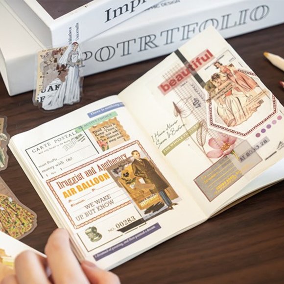 1950 Vintage Fashion Waterproof Sticker Pack - Picture 5 of 12